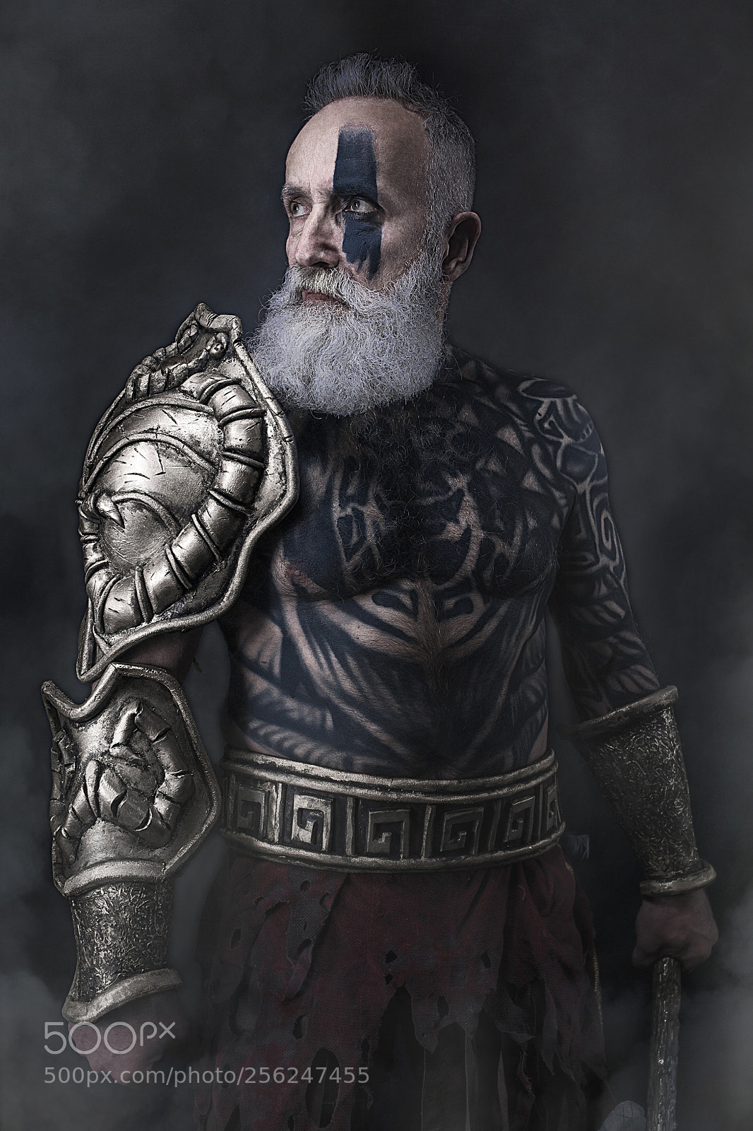 Canon EOS 5D sample photo. Warrior tattoo photography