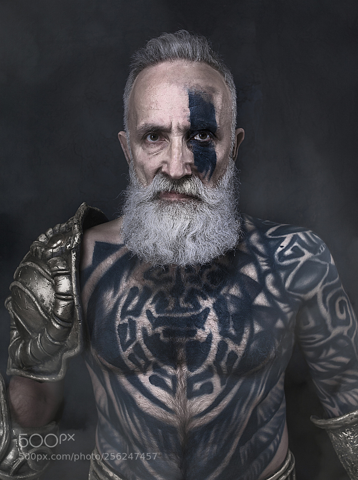 Canon EOS 5D sample photo. Warrior tattoo photography