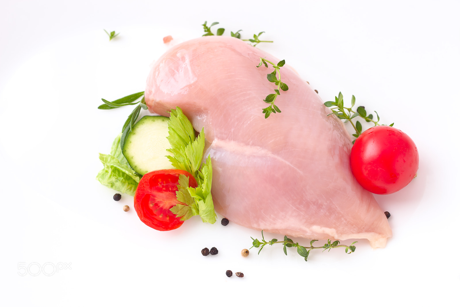 Canon EOS 5D Mark II sample photo. Raw turkey fillet photography