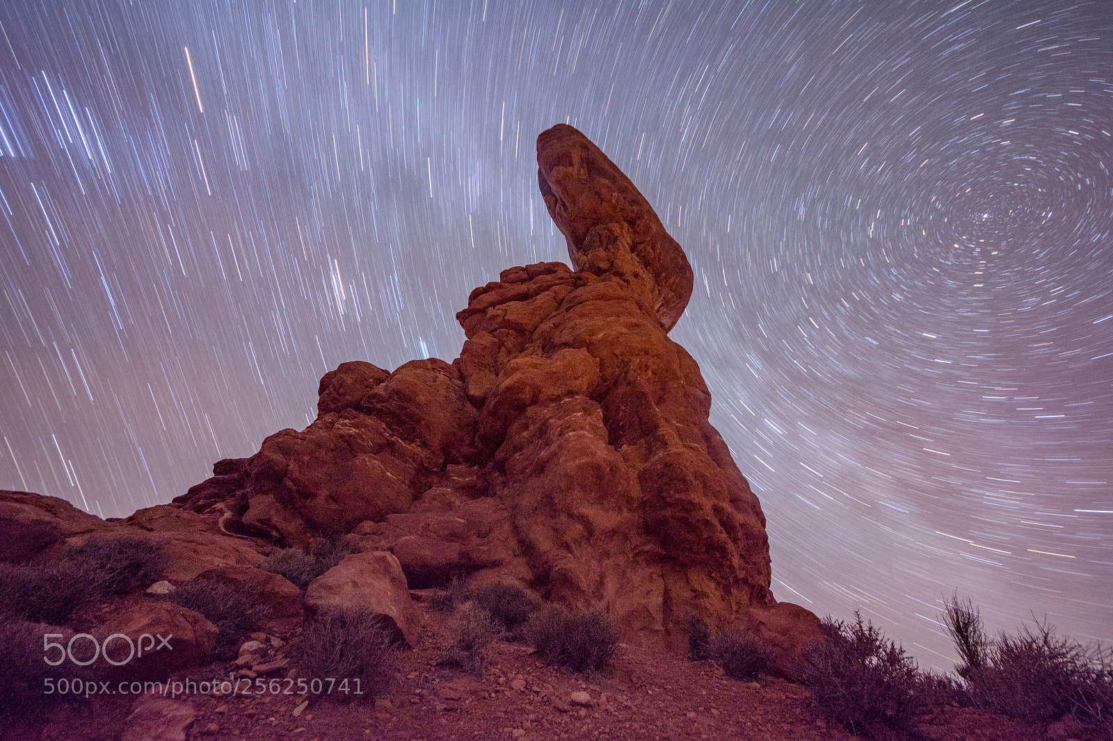 Nikon D7100 sample photo. Balanced rock startrails! photography
