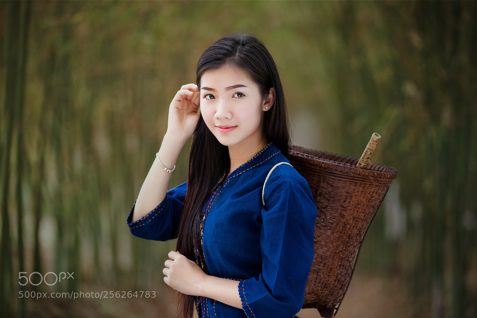 Canon EOS 6D sample photo. Asia bamboo girl photography