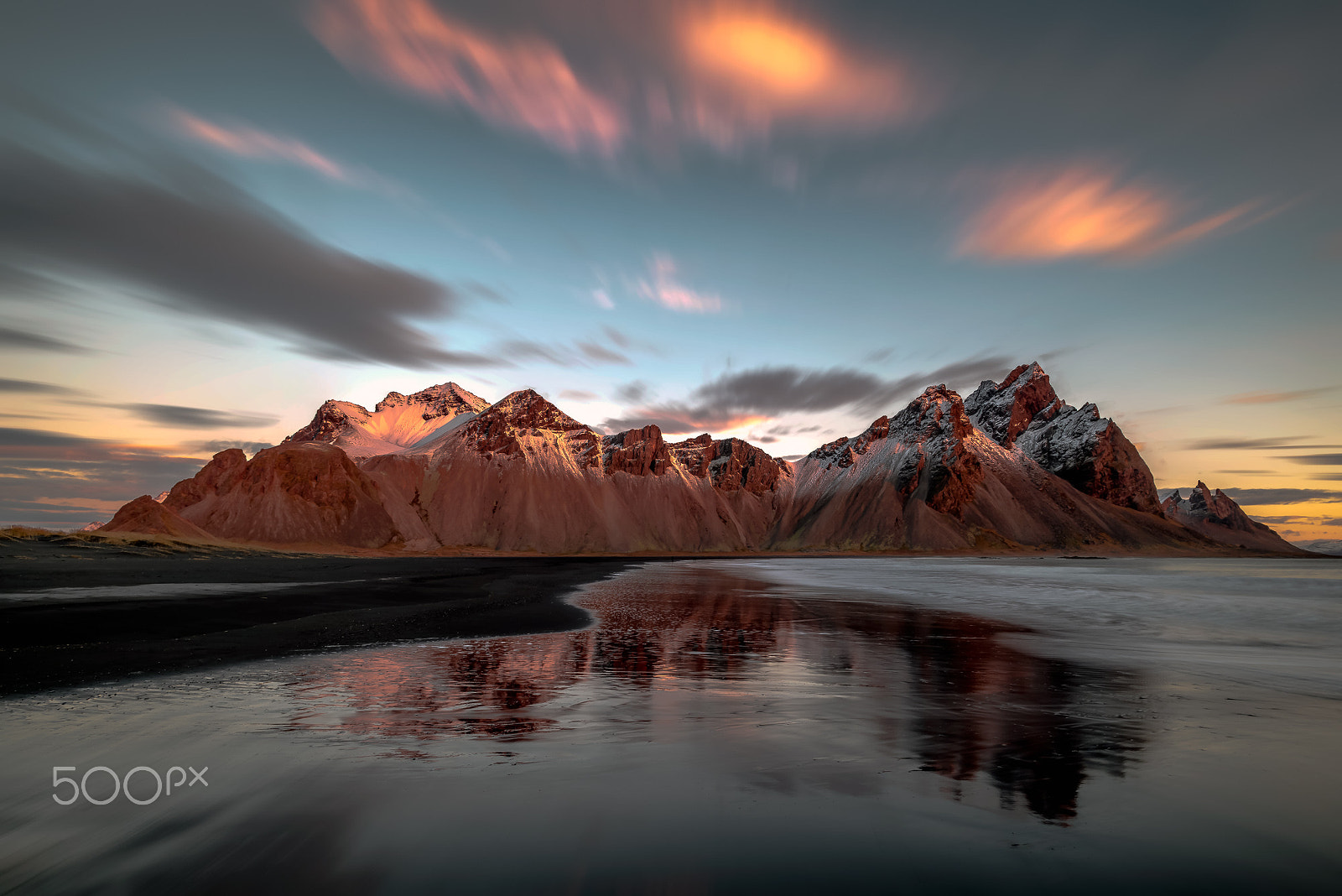 Nikon D810A sample photo. Vestrahorn reflection ii photography