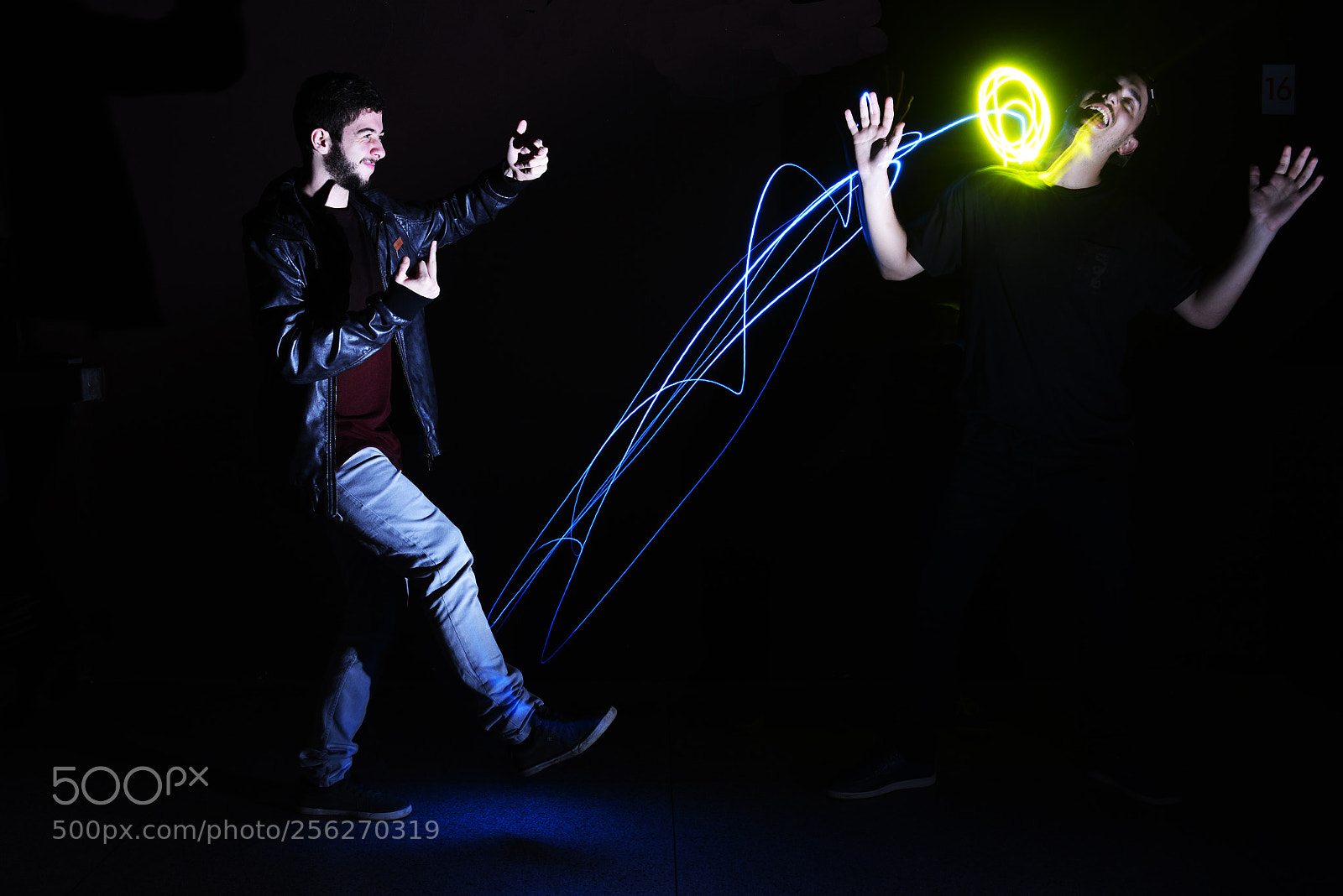 Nikon D5200 sample photo. Light paint soccer photography