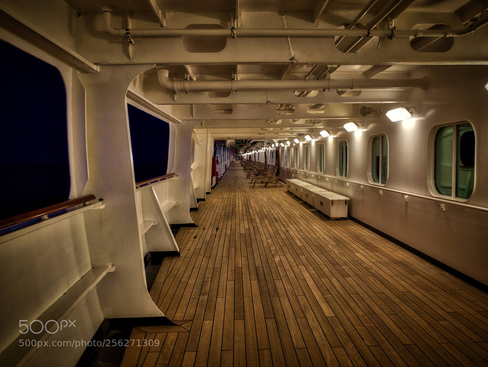 Ricoh GR II sample photo. Ship at night photography