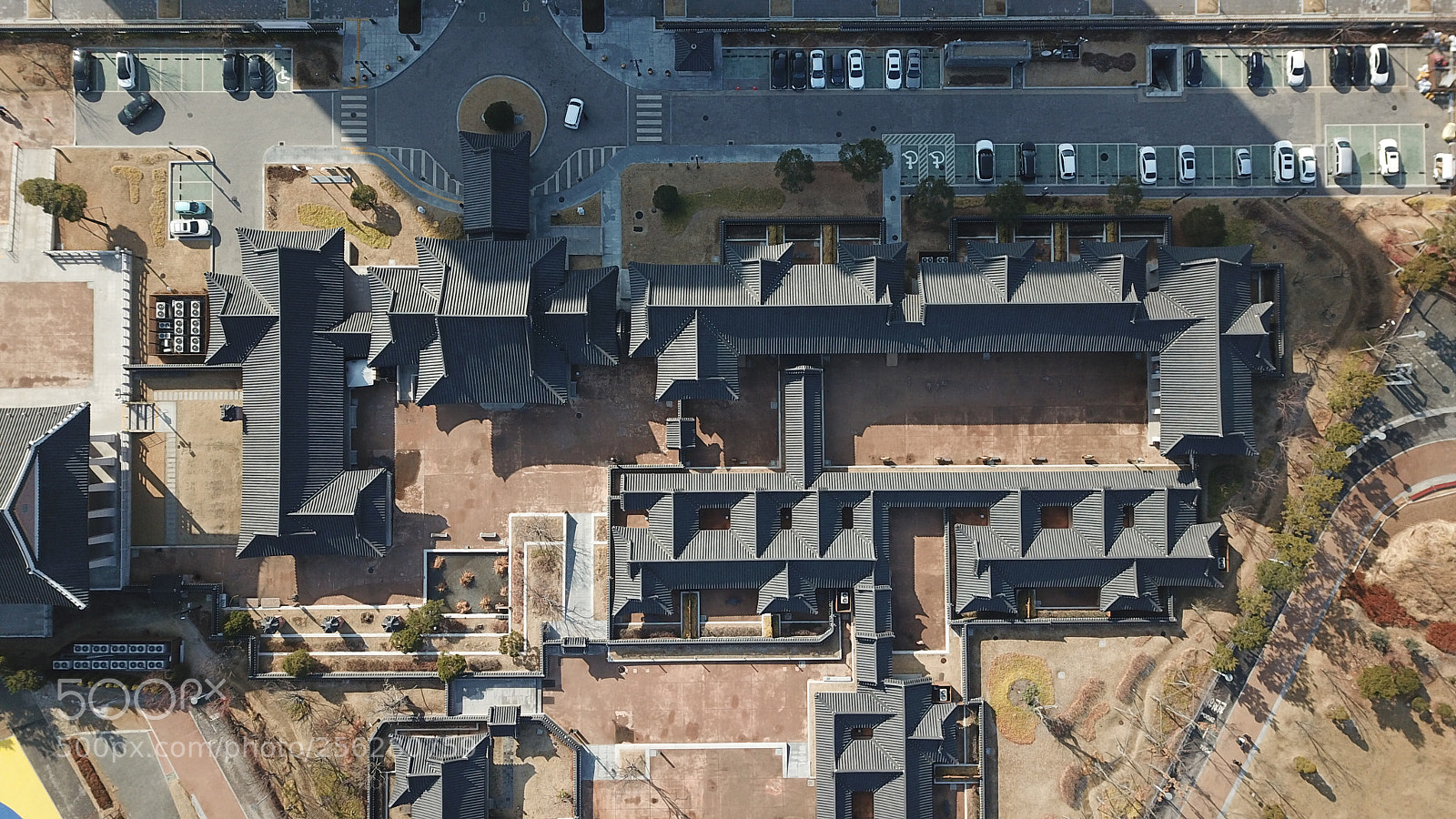 DJI FC220 sample photo. Hanok hotel. photography