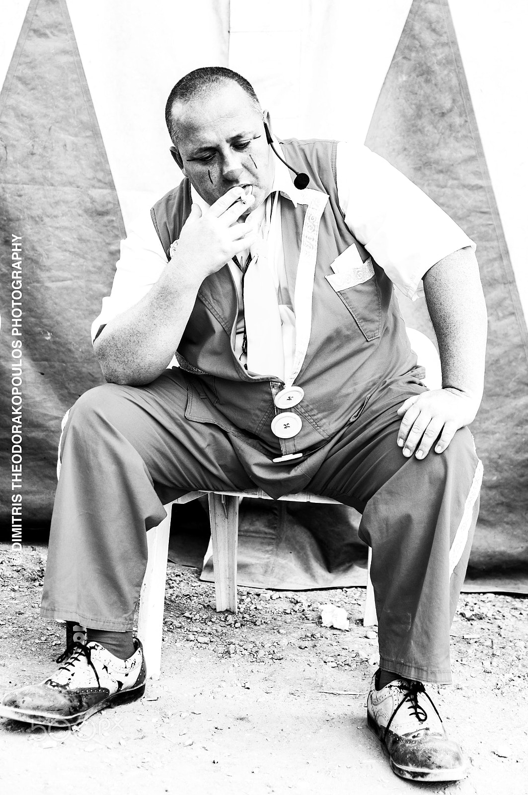 Nikon D5000 sample photo. Clown in a circus photography