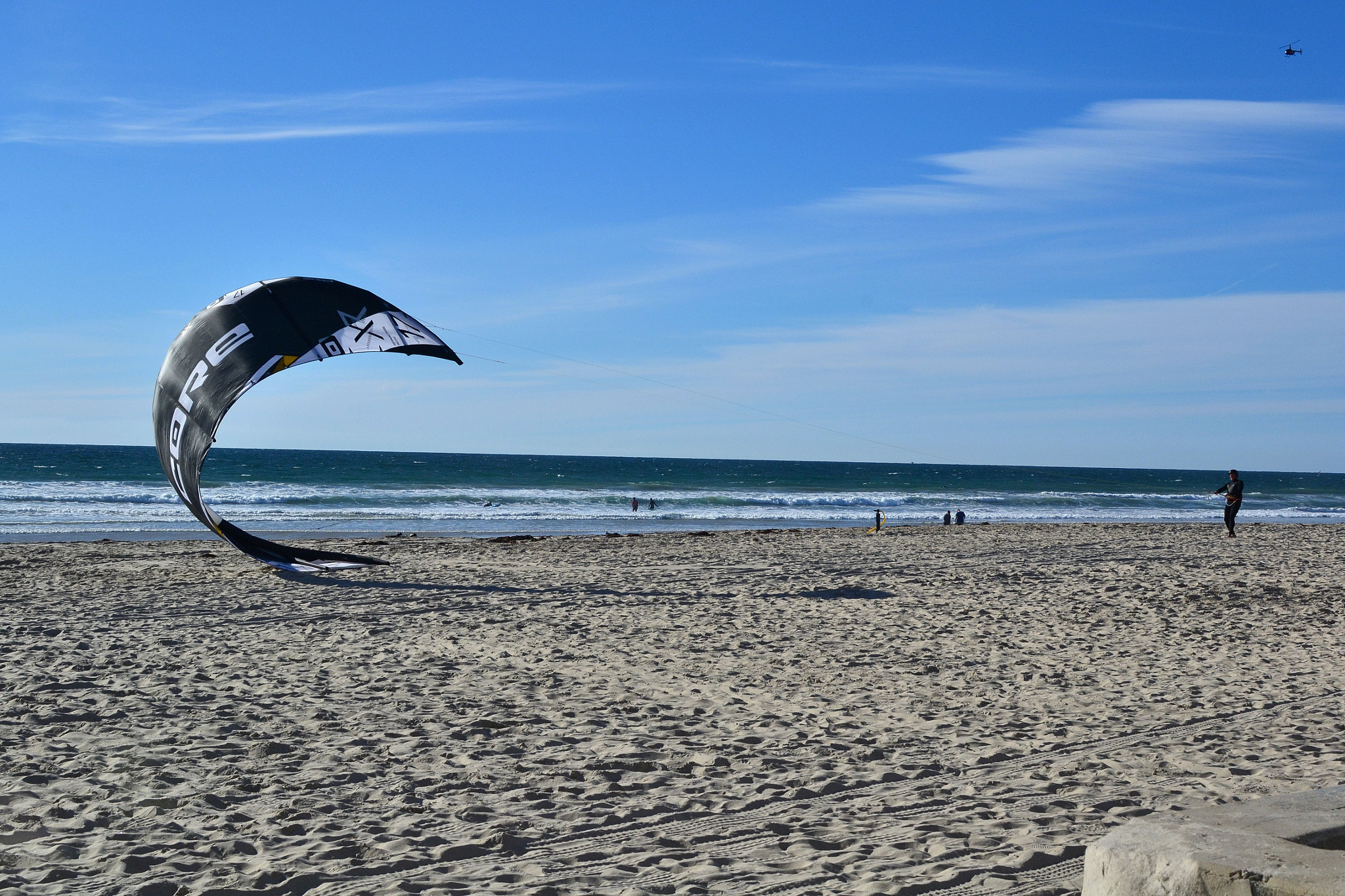Nikon D3100 + Nikon AF-S DX Nikkor 35mm F1.8G sample photo. Wind sailing mission beach photography