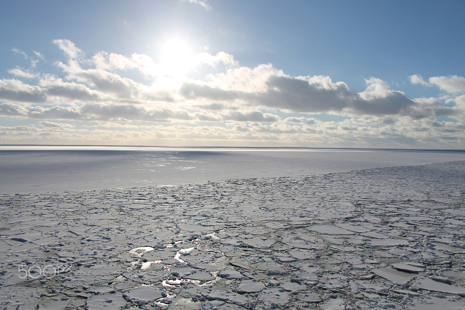 Canon EF-S 18-55mm F3.5-5.6 II sample photo. Frozen baltic sea photography