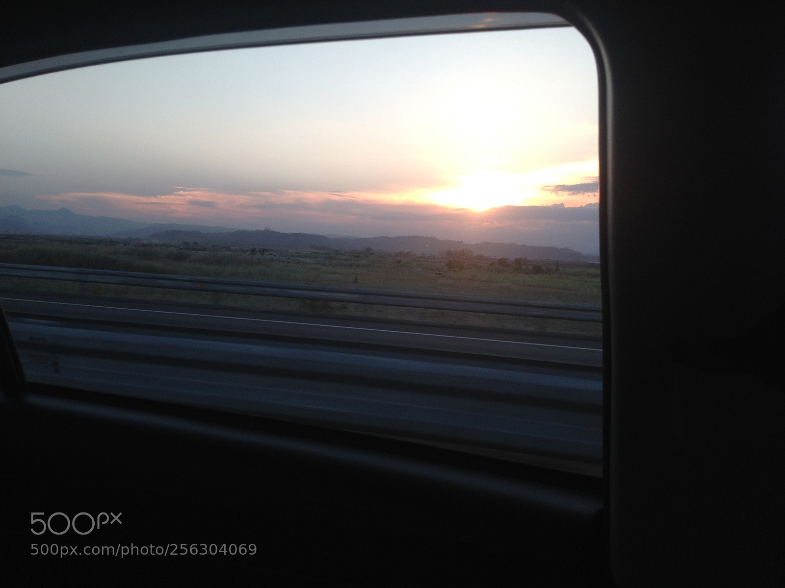 Apple iPhone 4S sample photo. Side mirror sunset photography