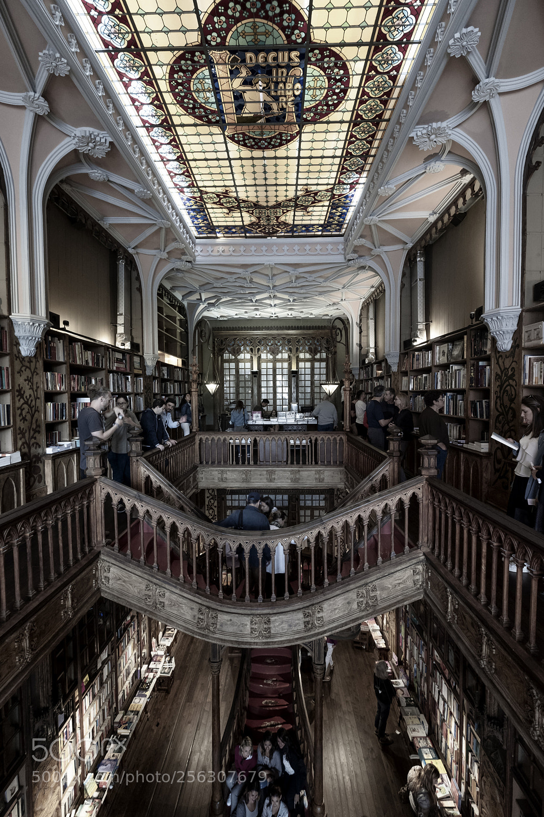 Fujifilm X-T2 sample photo. Famous bookstore in porto photography