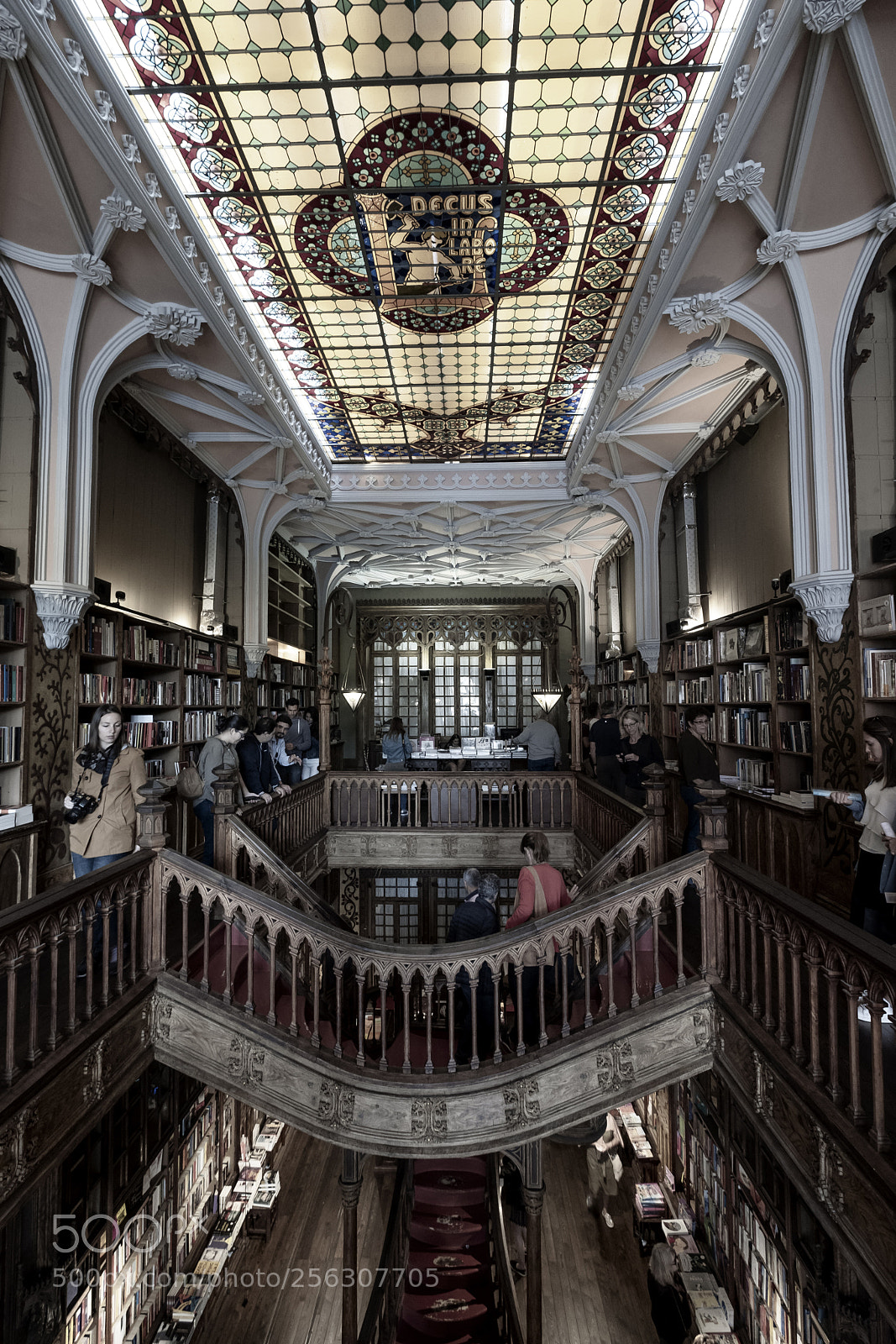 Fujifilm X-T2 sample photo. Famous bookstore in porto photography