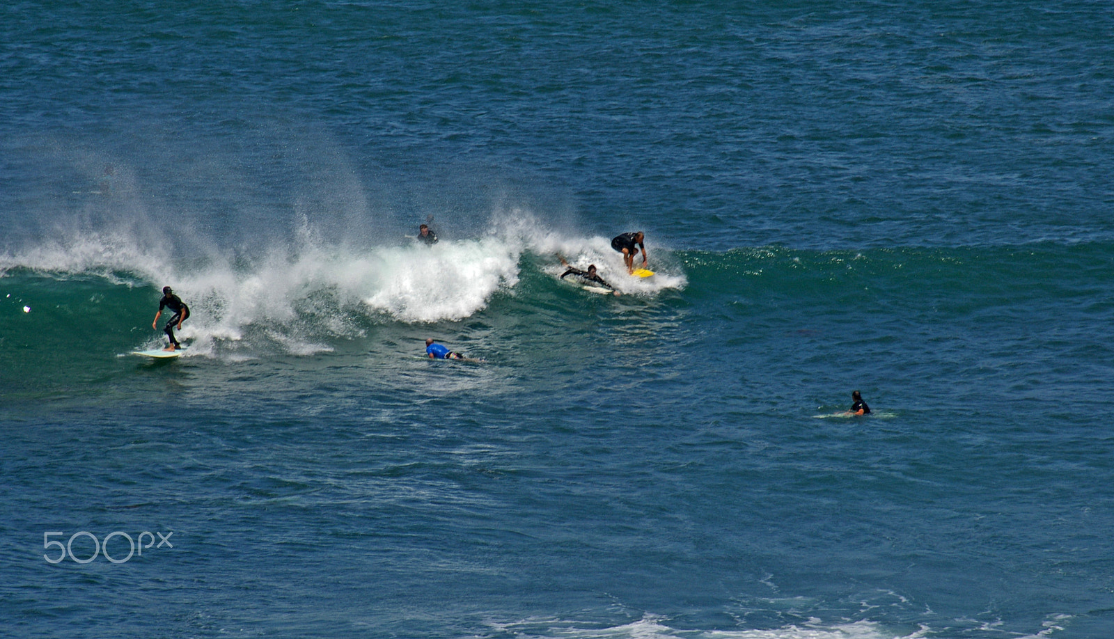 Pentax K100D sample photo. Too many surfers photography