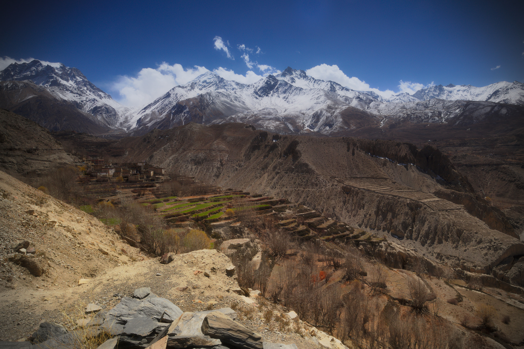 Canon EOS M5 + Canon EF-M 11-22mm F4-5.6 IS STM sample photo. Tibetan village photography