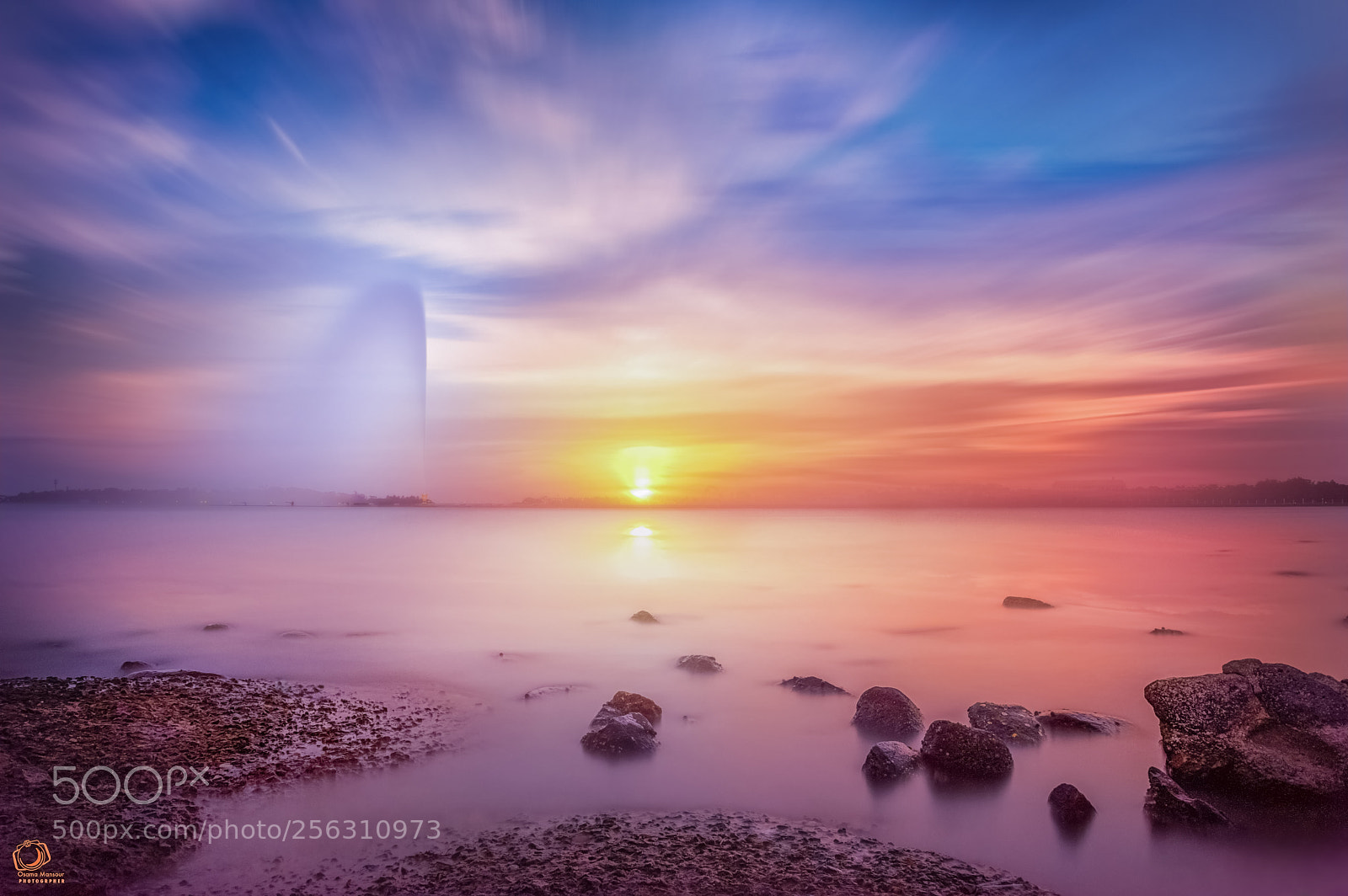 Nikon D610 sample photo. Jedda fountain sunset photography