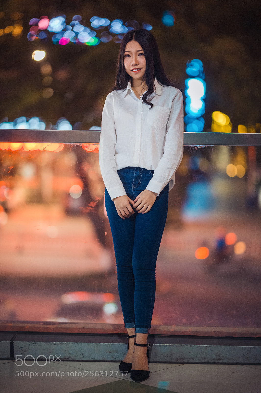 Nikon Df sample photo. 夜景人像 photography