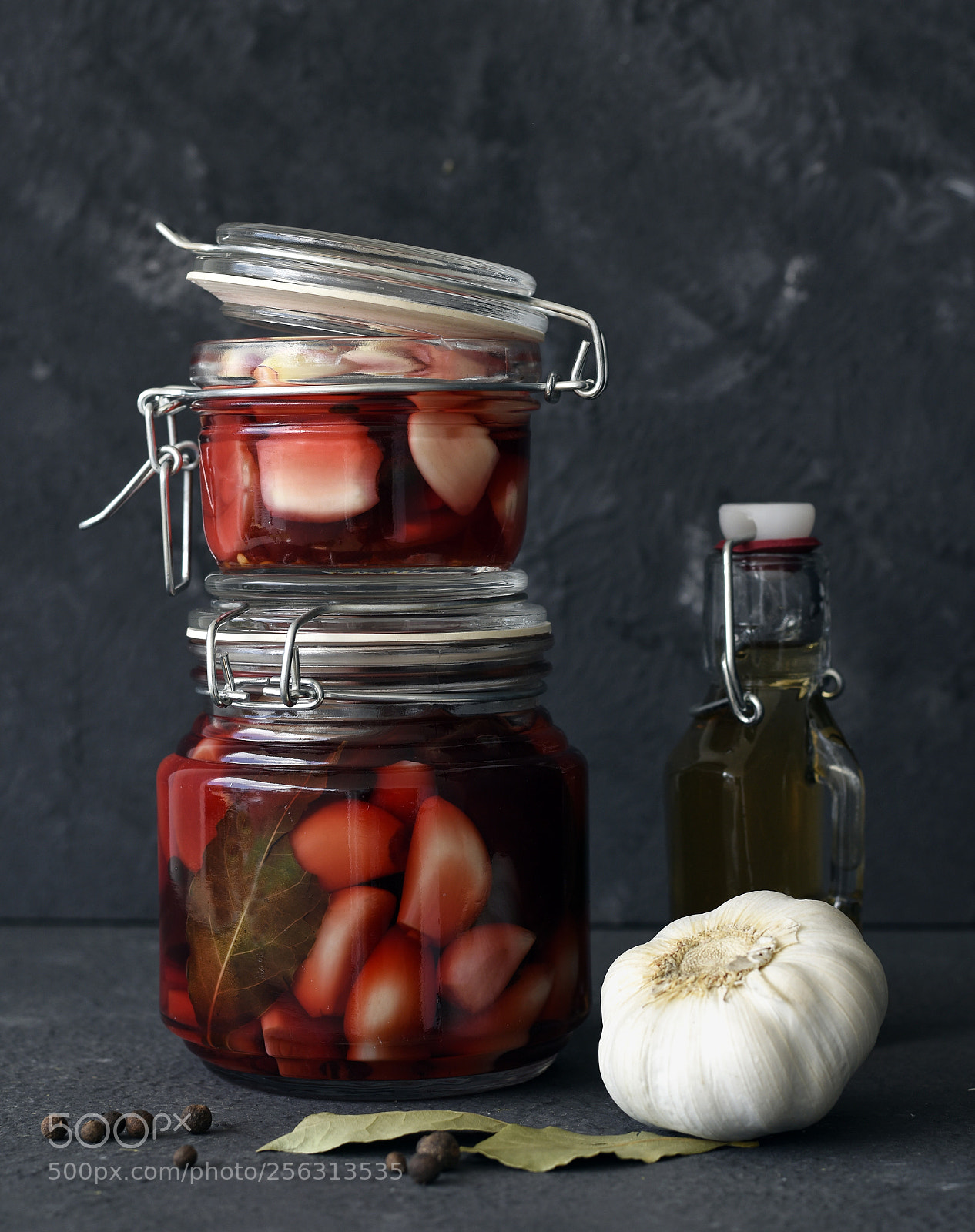 Nikon D5600 sample photo. Pickled garlic photography
