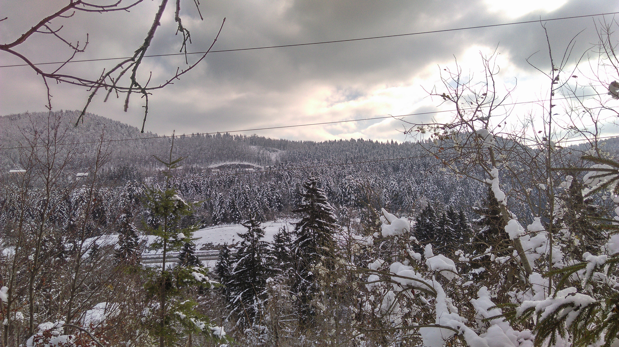 HTC DESIRE 816 sample photo. Snow in gorski kotar, croatia photography