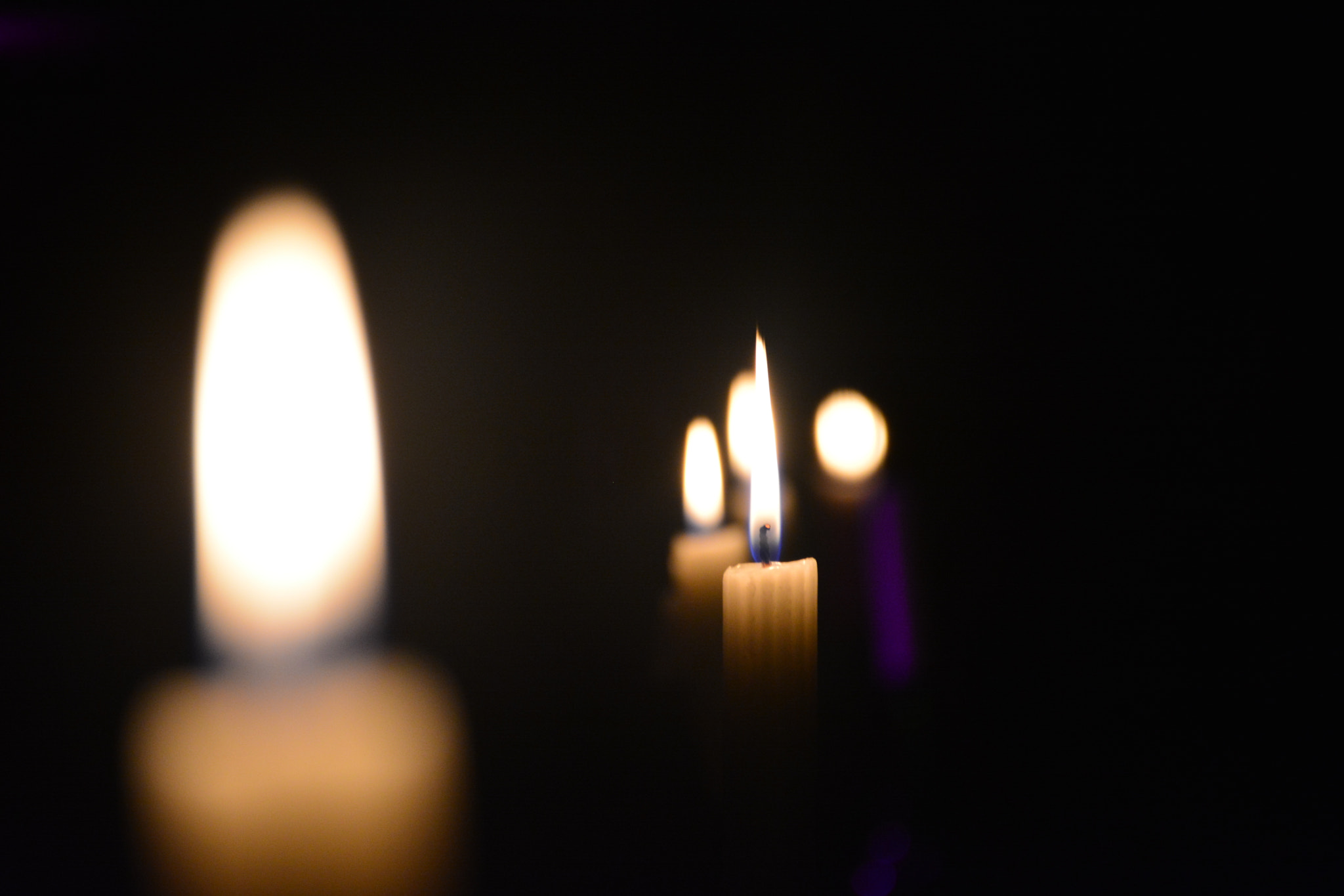 Nikon D5200 sample photo. Fire & candles photography