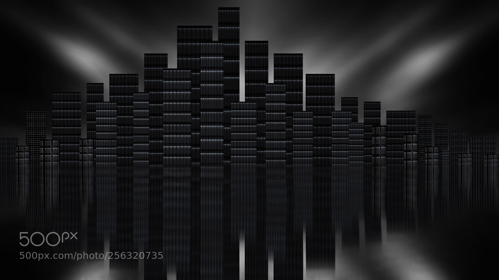 Canon EOS 5D Mark II sample photo. Dark city skyline photography