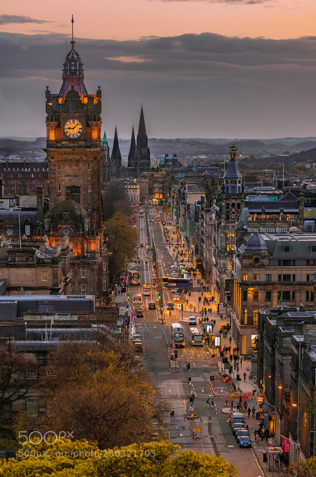Sony a7R II sample photo. Sunset edinburgh photography