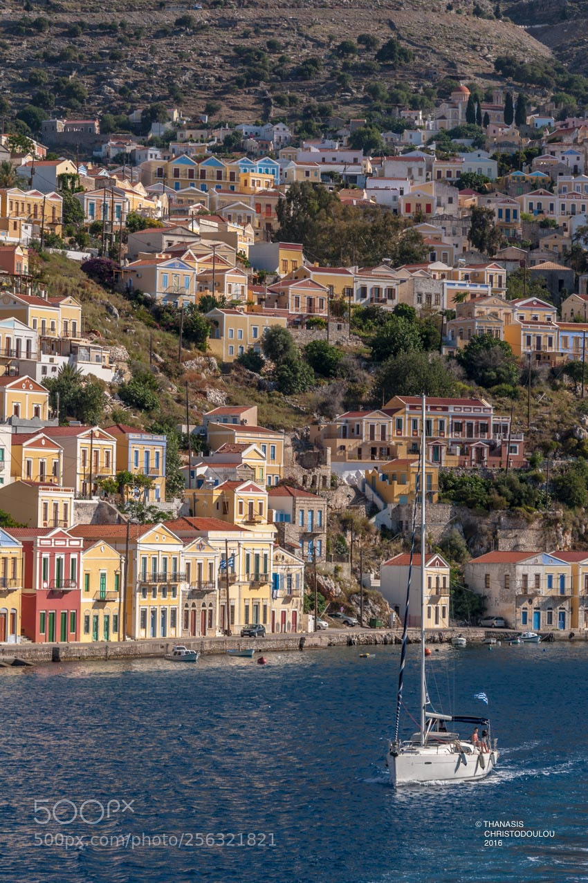Nikon D700 sample photo. Leaving symi. photography