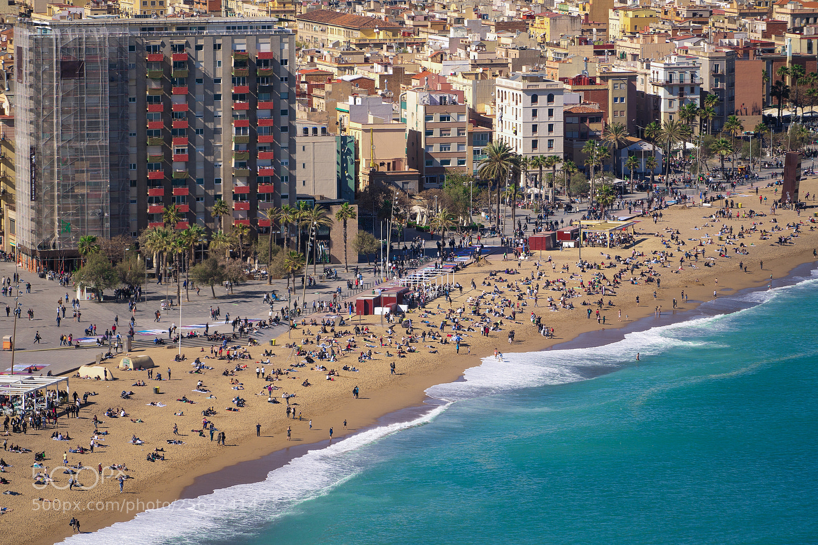 Sony a7R III sample photo. Barceloneta beach photography