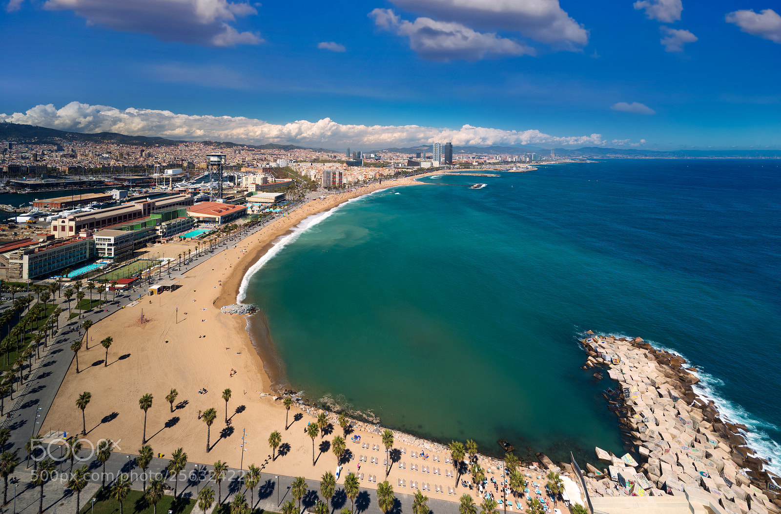 Sony a7R III sample photo. Barcelona beach and barcelona photography