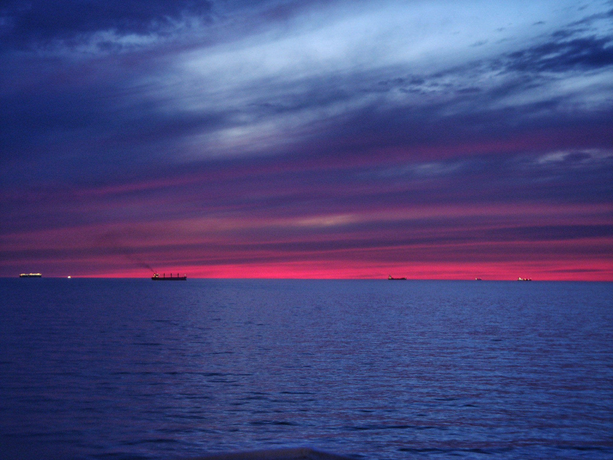 Sony Cyber-shot DSC-W150 sample photo. Sunset at sea photography