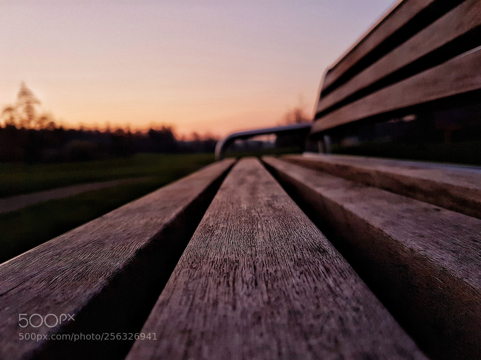 Samsung Galaxy S7 sample photo. Sunset bench photography
