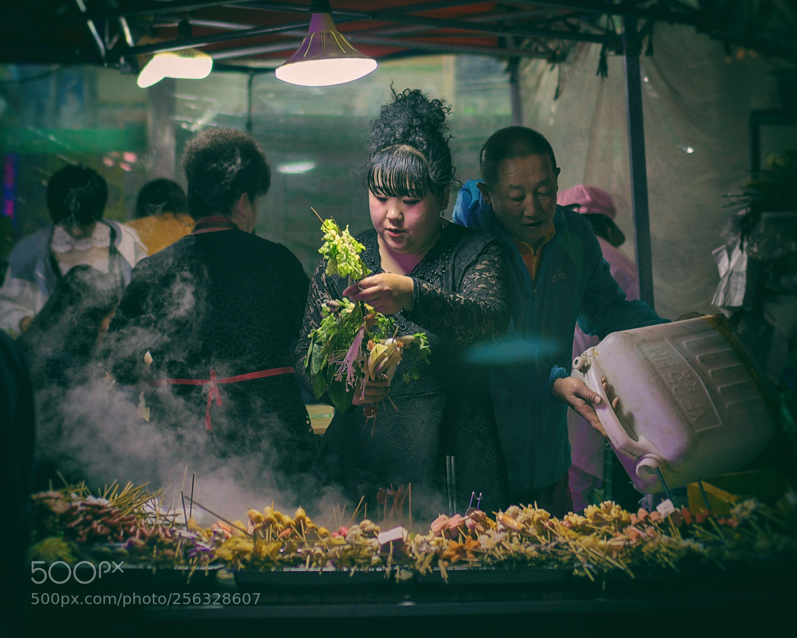 Nikon D750 sample photo. Night market photography
