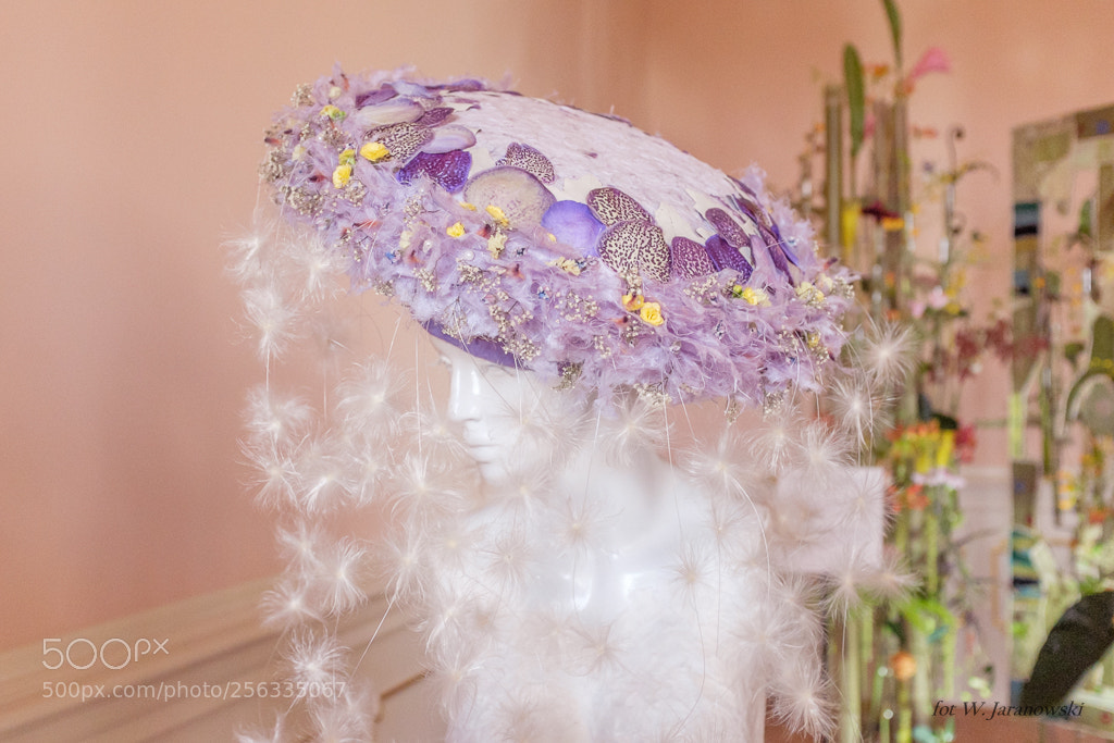 Fujifilm X100T sample photo. Hat with flowers photography