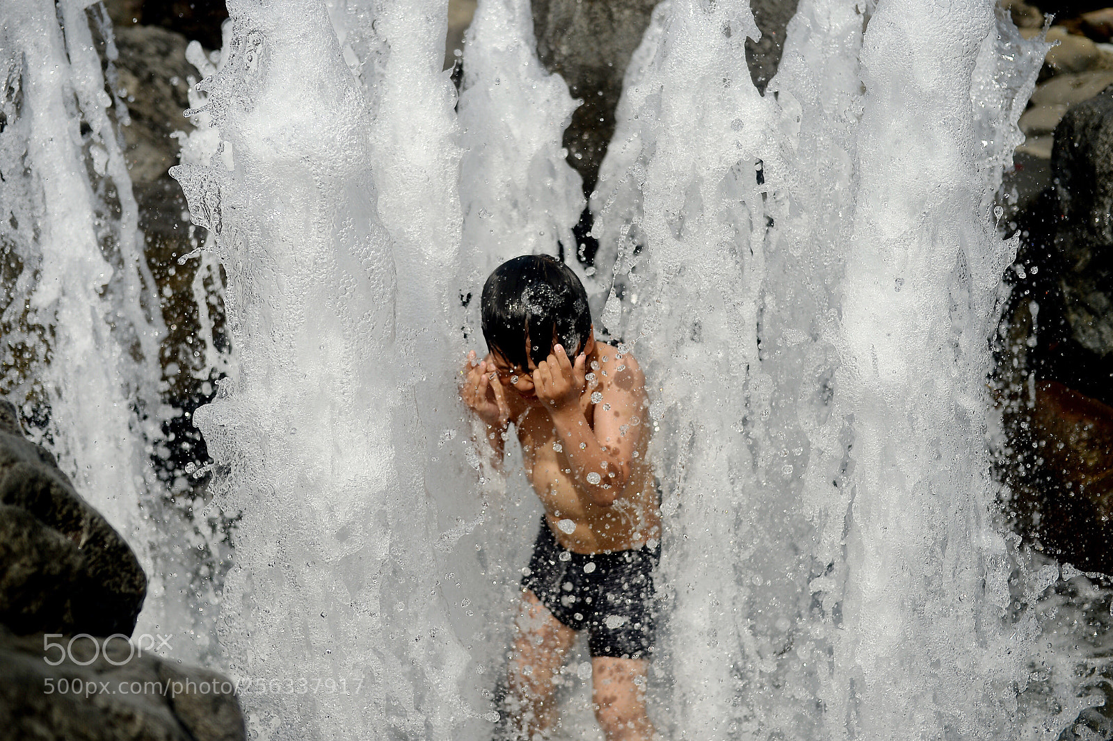 Nikon Df sample photo. Water wall photography