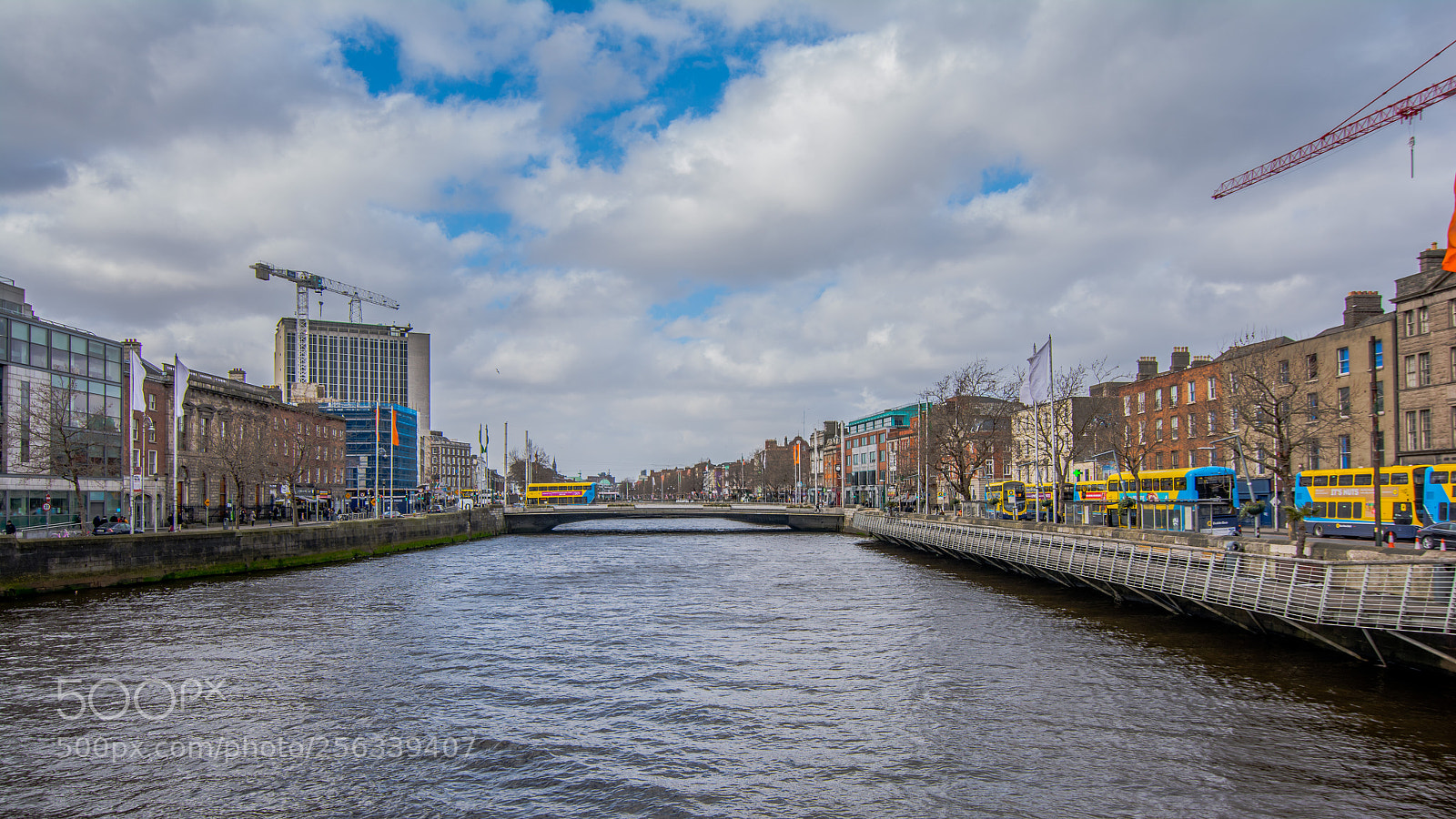 Nikon D5200 sample photo. Dublin over bridge photography