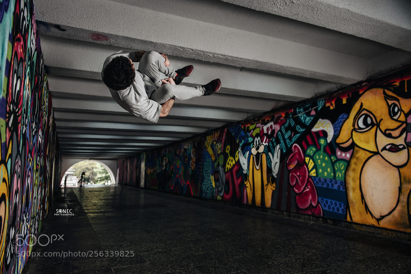 Nikon D700 sample photo. Parkour underground - sonic photography