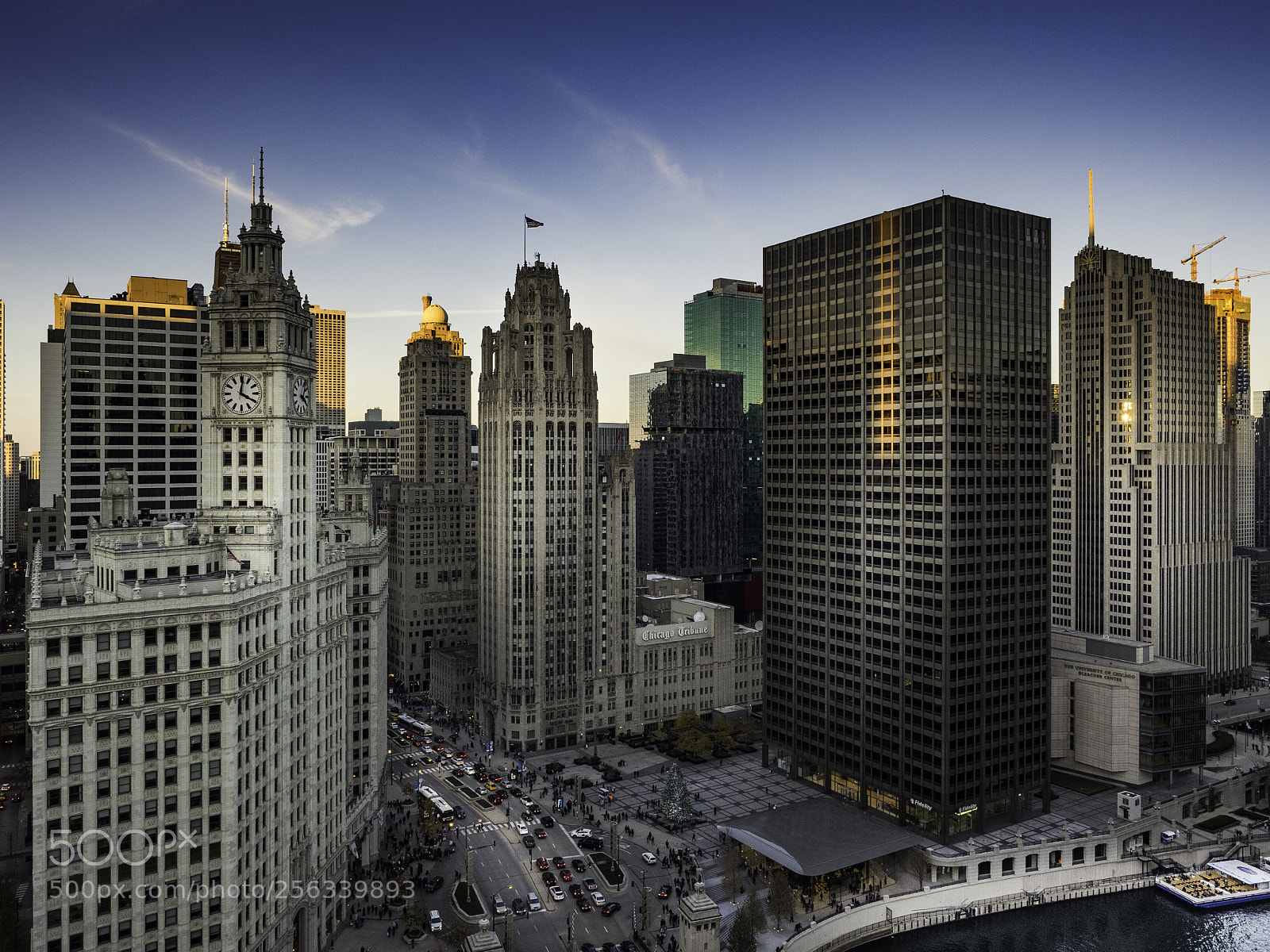 Olympus OM-D E-M1 sample photo. Skycrapers view from rooftop photography