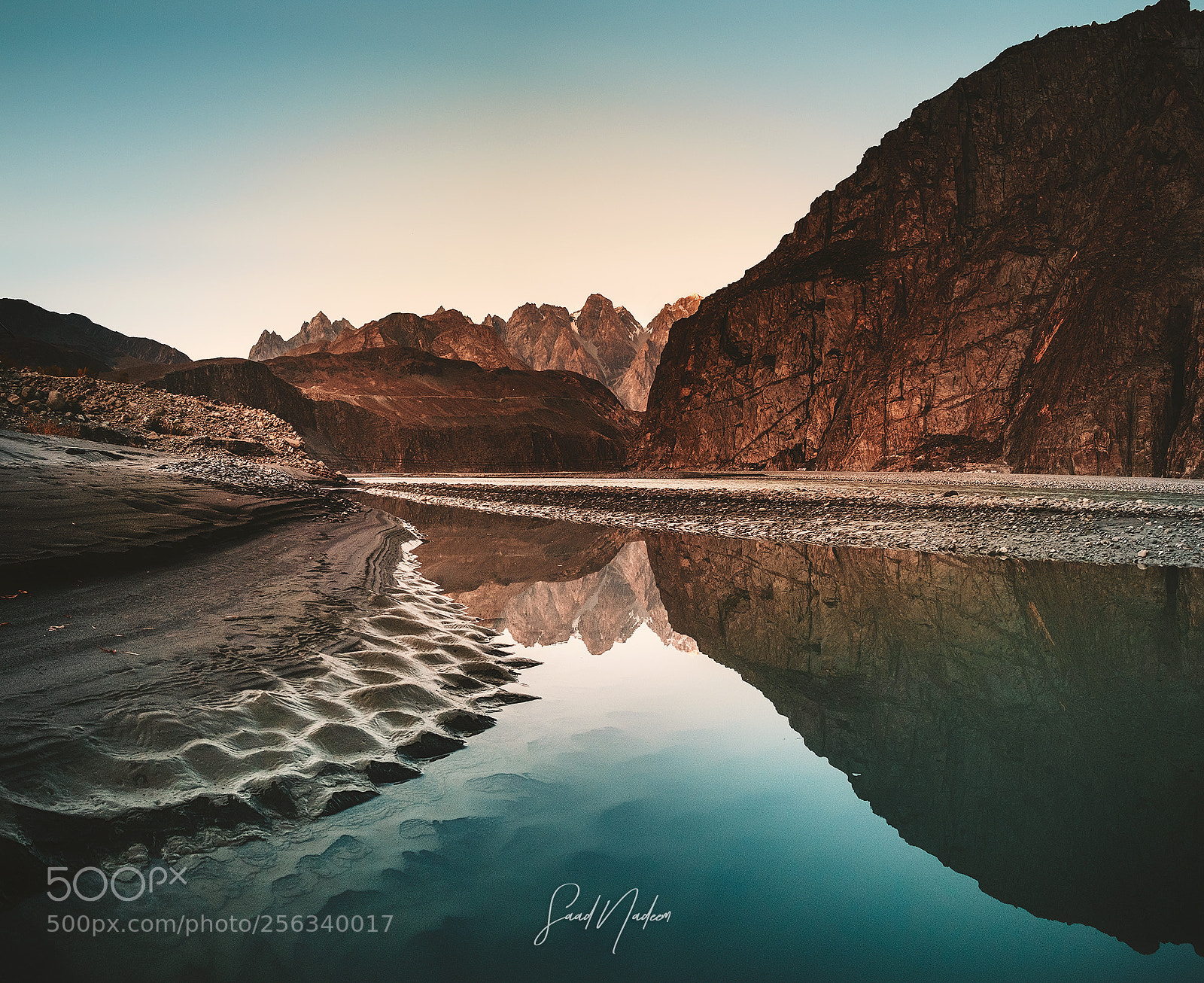 Fujifilm X-T10 sample photo. A calm river hunza photography