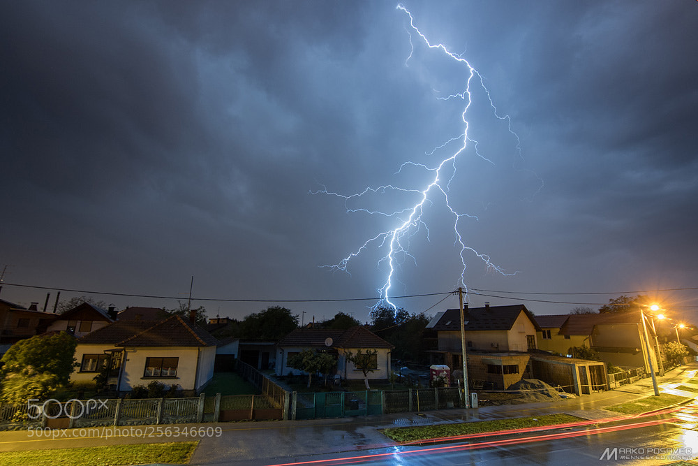 Nikon D500 sample photo. Lightning strike photography