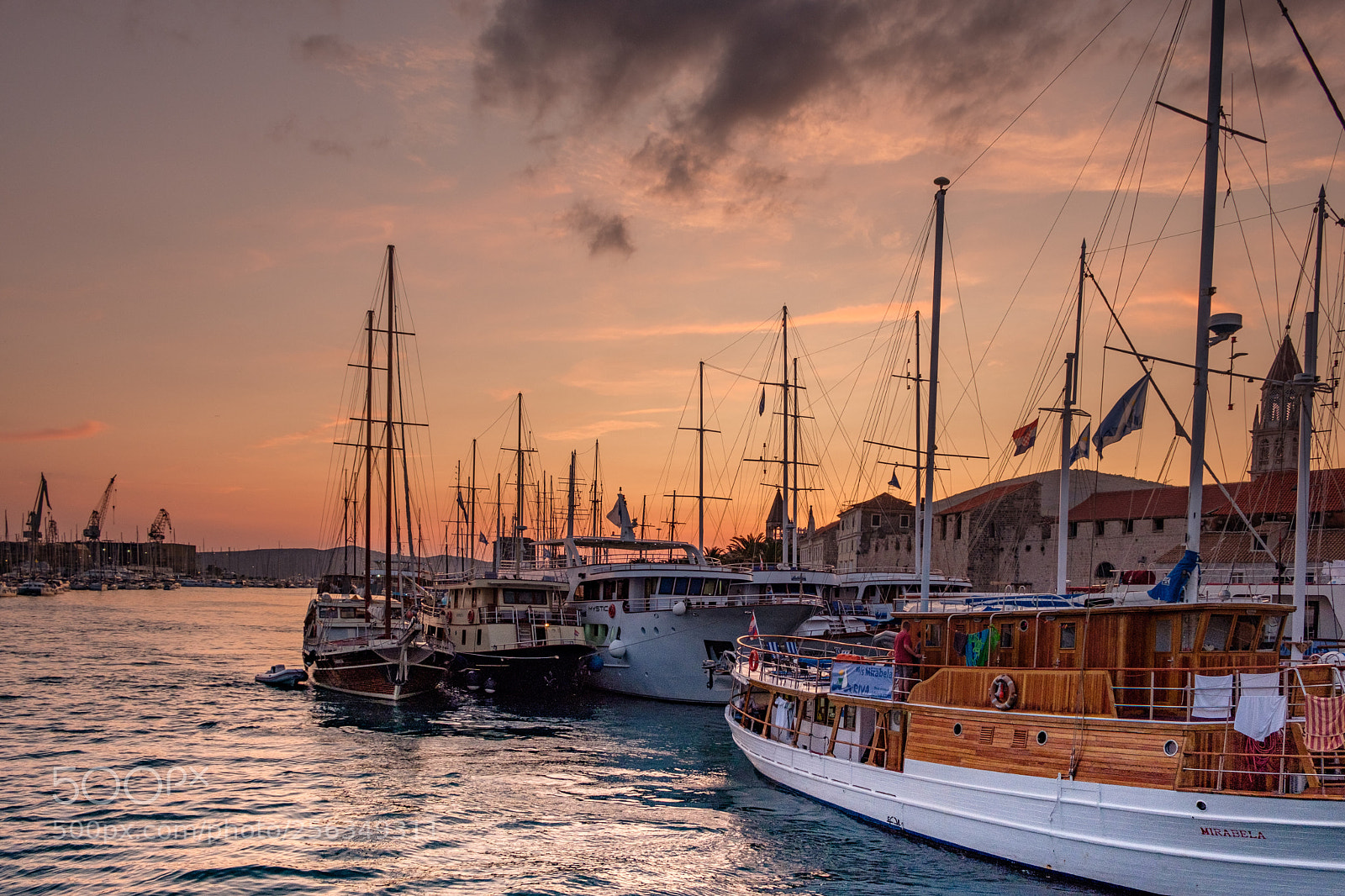 Fujifilm X-T2 sample photo. Trogir sunset  photography