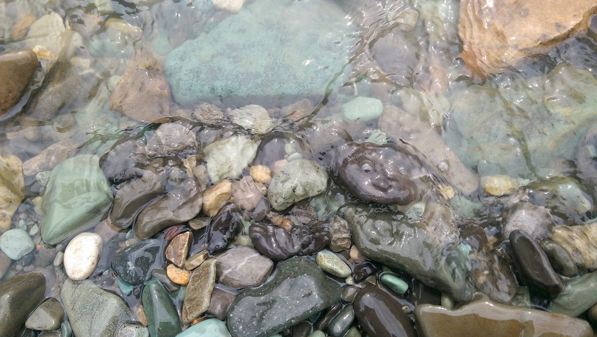 HTC ONE M8 sample photo. River & stones photography