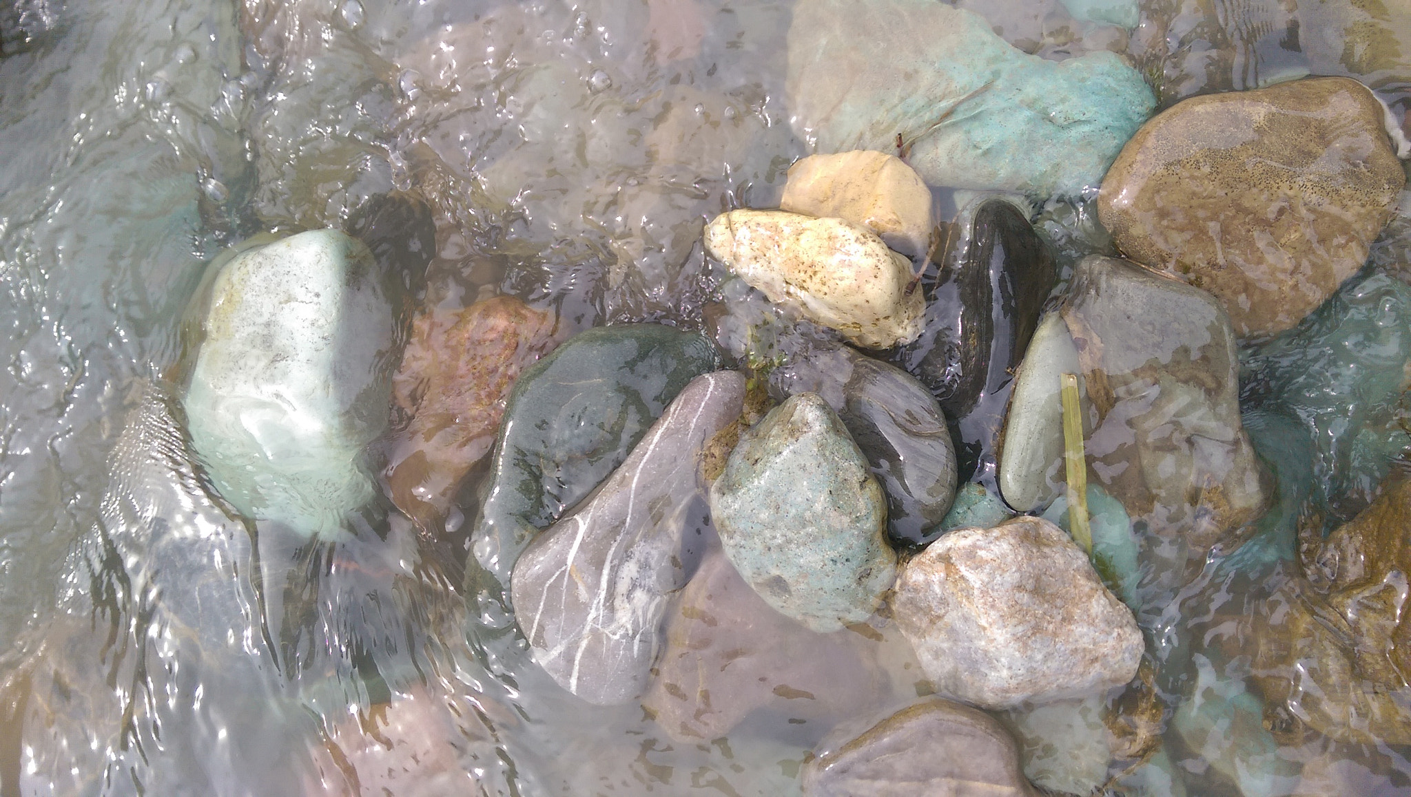 HTC ONE M8 sample photo. River & stones photography