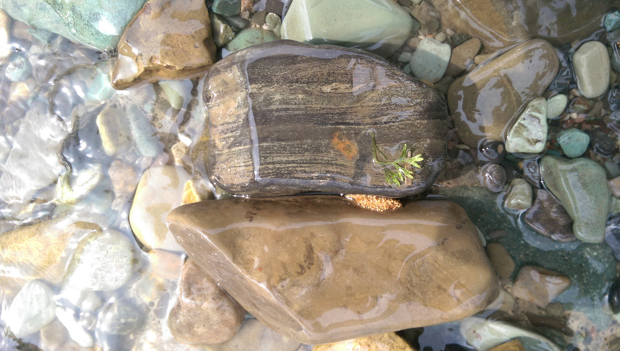 HTC ONE M8 sample photo. River & stones photography