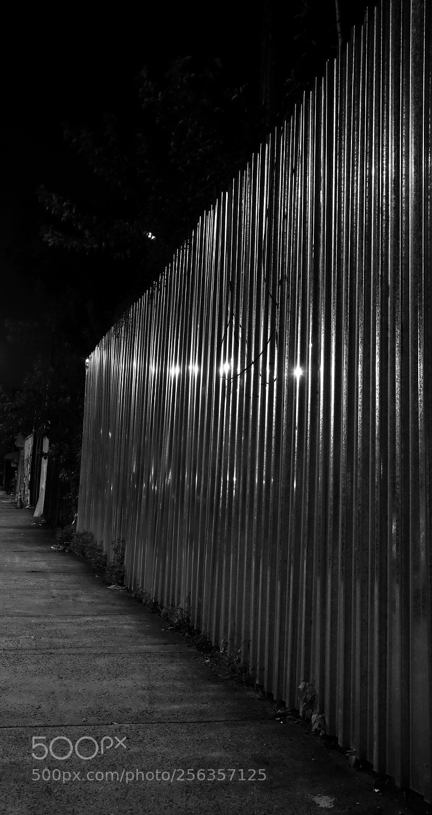Fujifilm X-T1 sample photo. Metal fence b w photography
