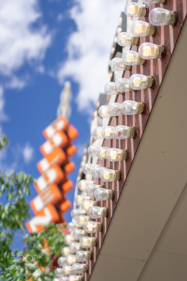 Sony a6000 sample photo. Marquee lights in the photography