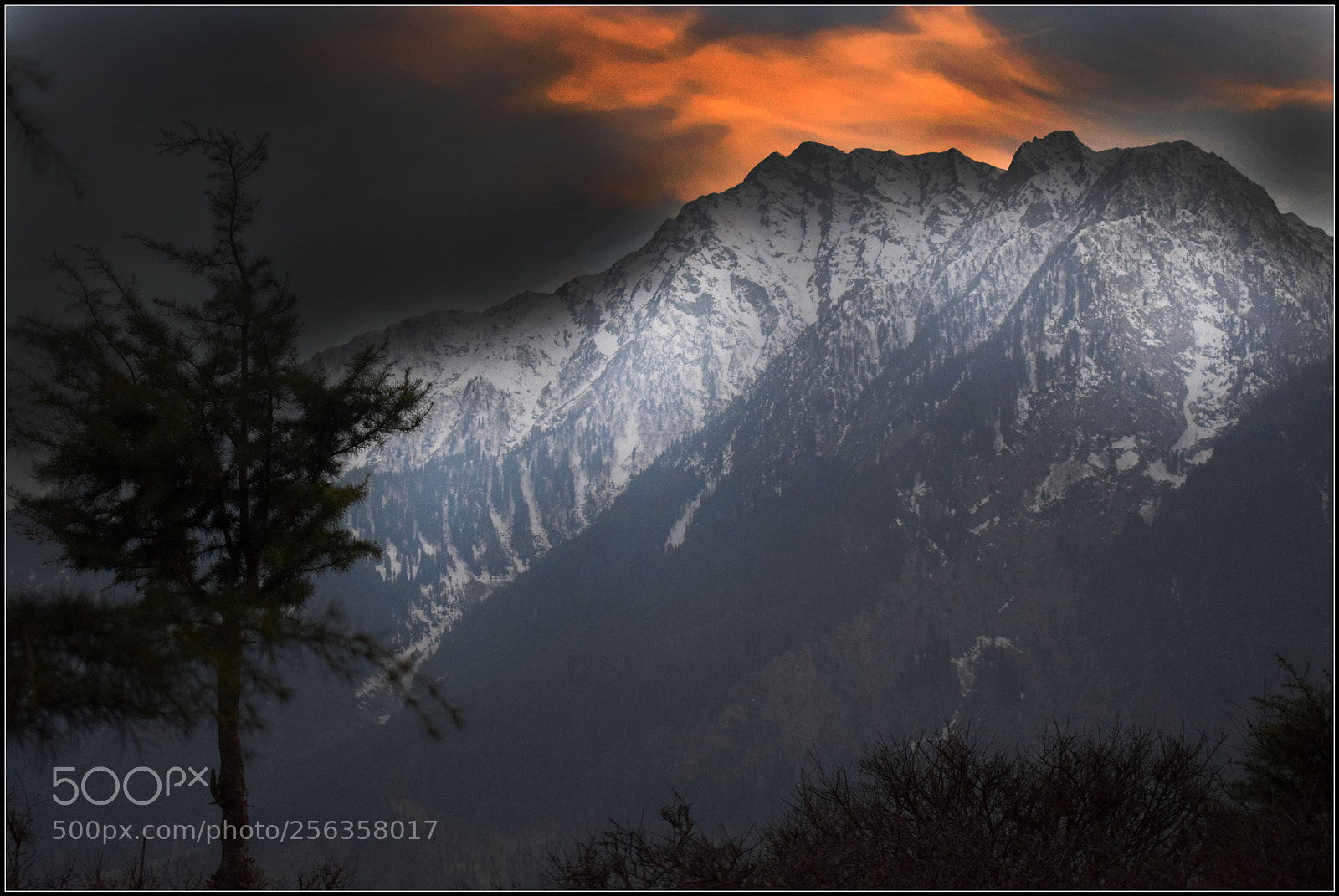 Nikon D3300 sample photo. Dark cold mountain photography