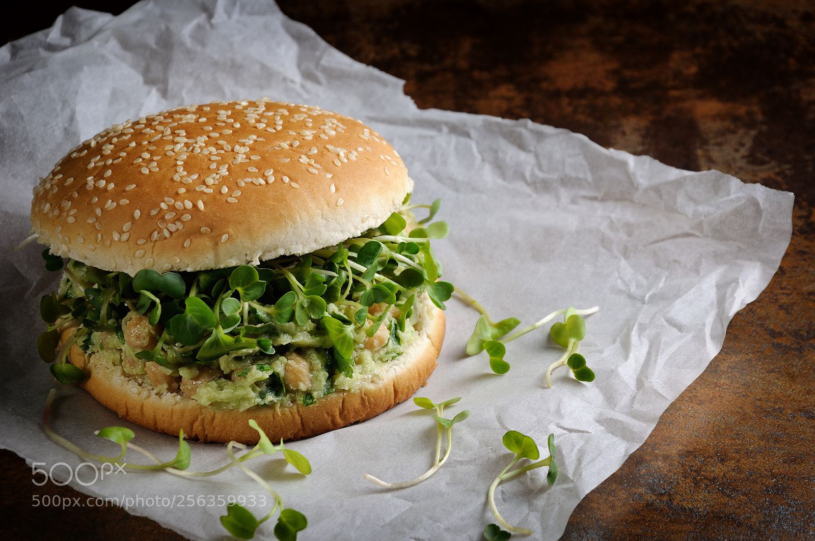 Nikon D90 sample photo. Vegan burger photography