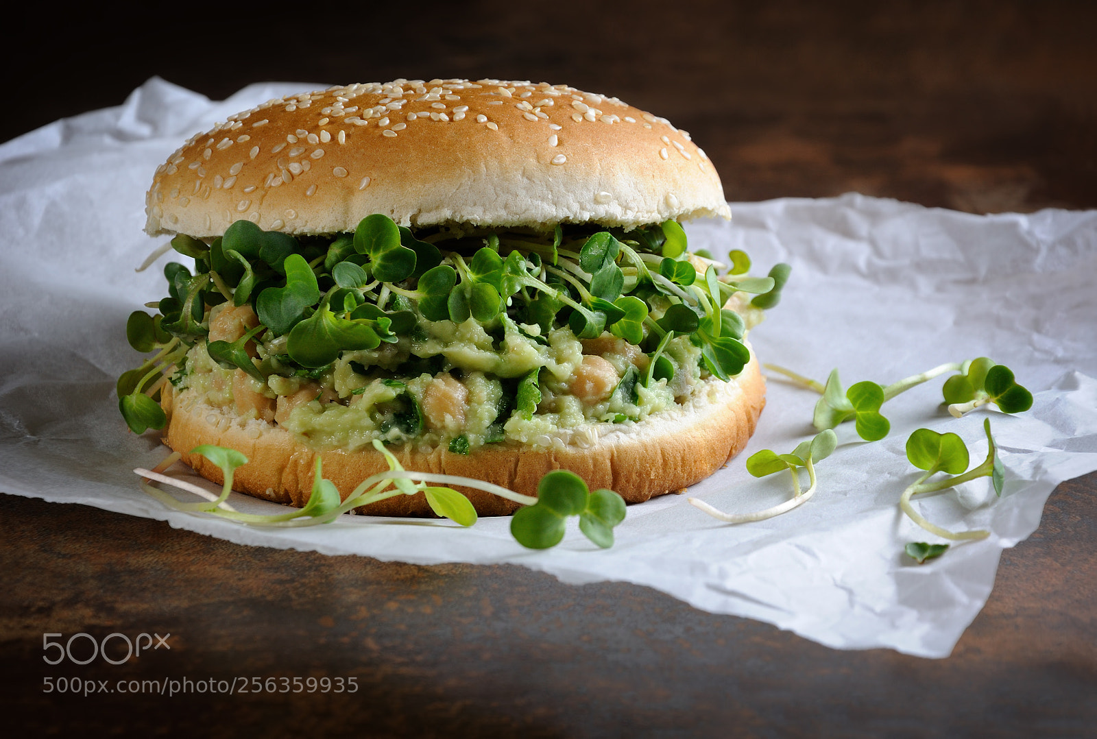 Nikon D90 sample photo. Vegan burger photography