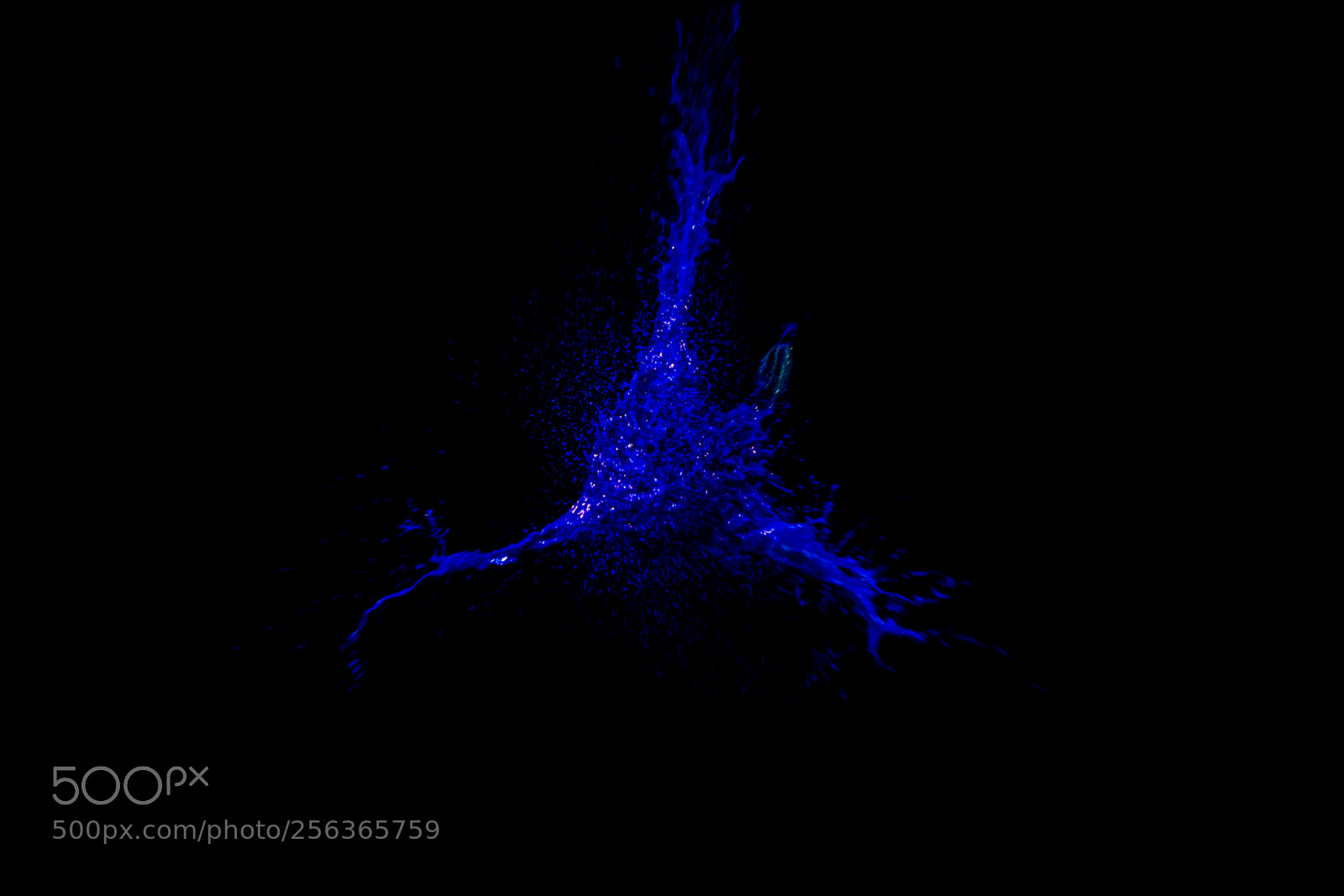 Nikon D5300 sample photo. Blue color splashing photography