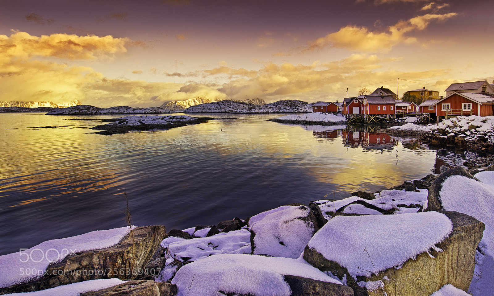 Sony a7 II sample photo. Sunset in svolvaer photography