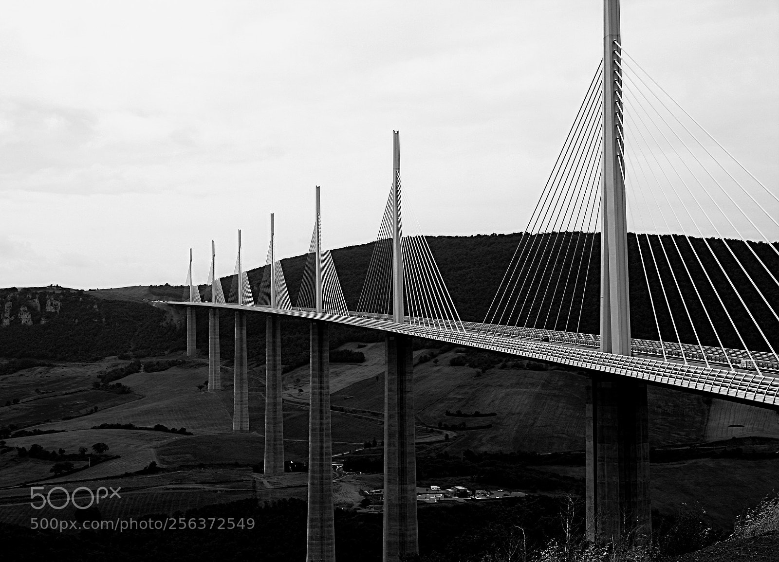Canon EOS 40D sample photo. Millau bridge photography