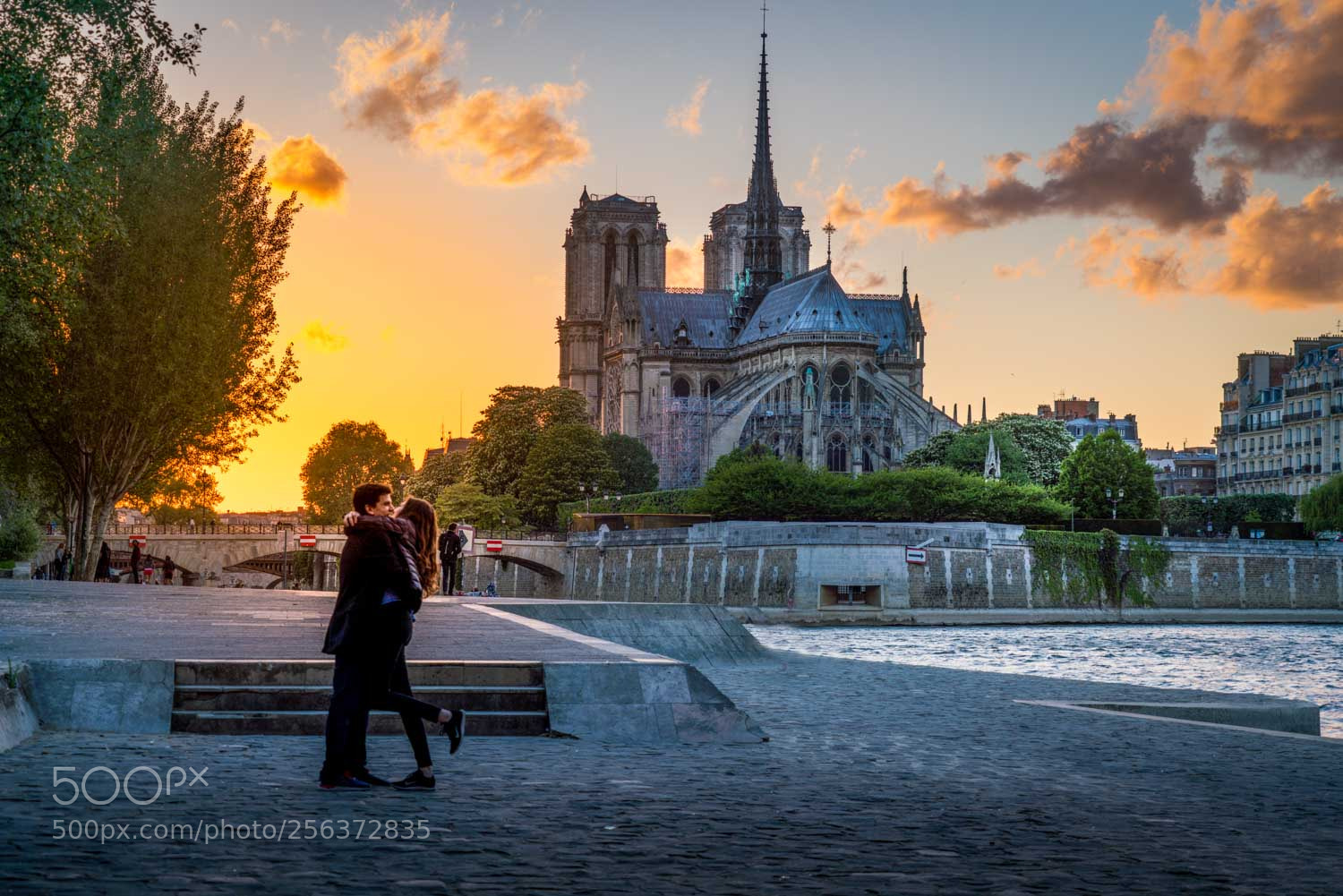 Sony a7R III sample photo. Couple in paris photography
